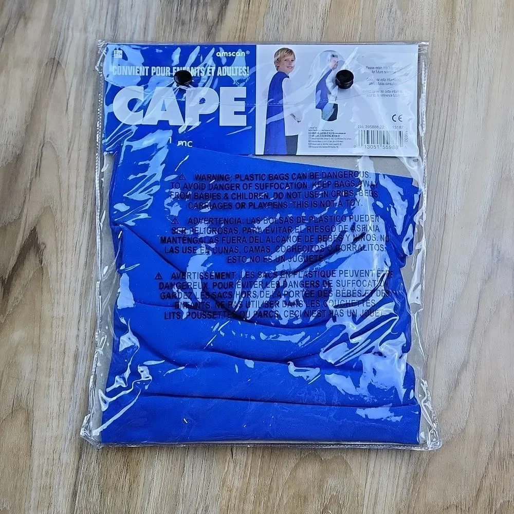 🔹️NWT Blue Adult or Youth Cape One Size